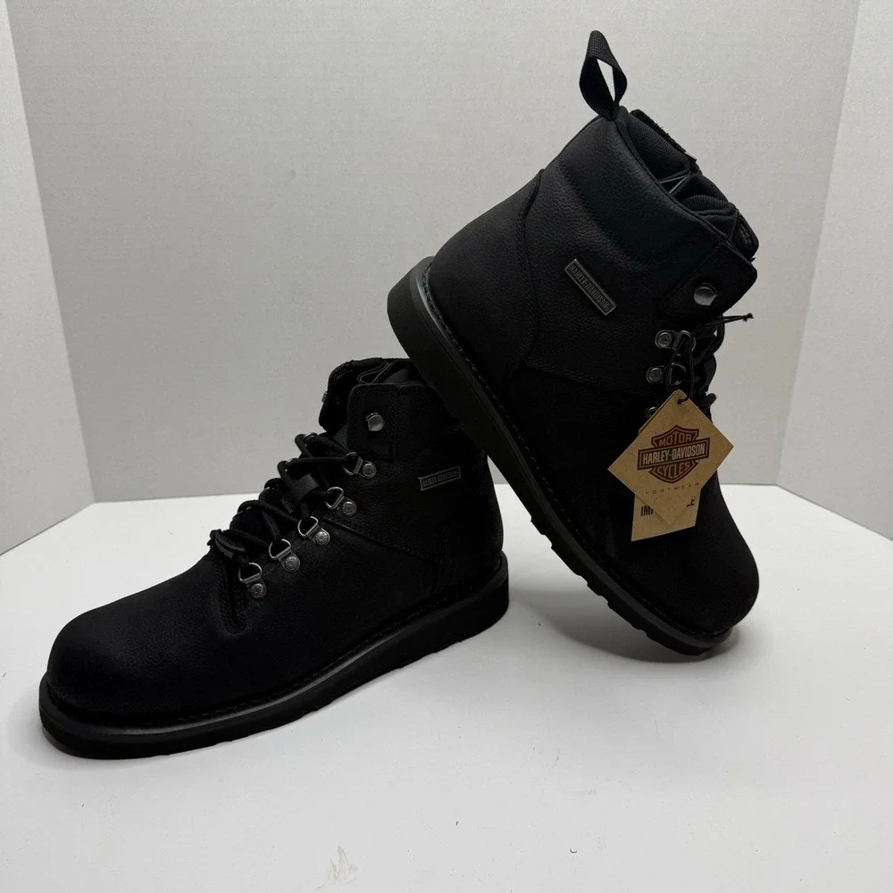 Harley-Davidson Denway 5” Waterproof Boots Men’s 10M Black D96248 New